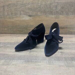 Nine West Stellamaro Blue Velvet Heels Women's Size 8